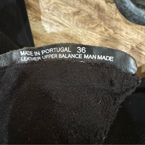 Dromedaries Leather Booties Size 6 36 Black Gray Leather Suede Short Boots Shoes - Picture 13 of 15